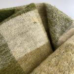 Hudson's Bay Vintage Mohair Blanket Green Plaid