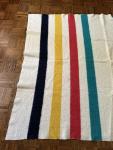1930s Hudson's Bay Wool Striped Blanket