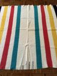 1930s Hudson's Bay Wool Striped Blanket