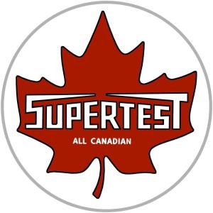 Retro SUPERTEST All Canadian Gasoline Sign - Double-Sided