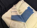 Vintage Hudson's Bay Queen Blanket Blue Stripes