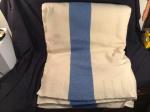 Vintage Hudson's Bay Queen Blanket Blue Stripes
