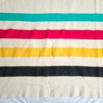 Hudson's Bay Vintage Wool Blanket 70"x80