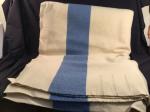 Vintage Hudson's Bay Queen Blanket Blue Stripes
