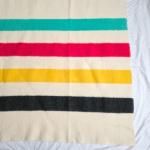 Hudson's Bay Vintage Wool Blanket 70"x80