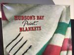 Vintage Hudson's Bay Queen Blanket Blue Stripes