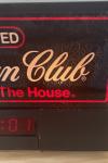 Canadian Club Whiskey Clock Beer Sign Vintage