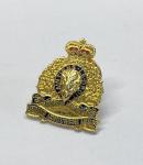 Gold Tone Vintage RCMP Veterans Association Pin