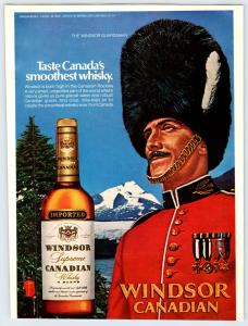 1972 Canadian Mountie Windsor Whisky Vintage Ad