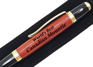 World's Best Canadian Mountie Engraved Pen