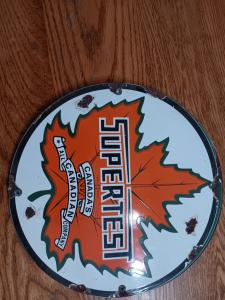 Supertest Canadian Porcelain Vintage Sign