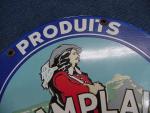 Champlain Porcelain Metal Sign - French Canadian Decor