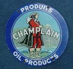 Champlain Porcelain Metal Sign - French Canadian Decor