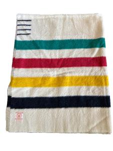 Hudson's Bay Vintage Wool Striped Blanket
