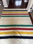 Hudson's Bay Vintage Wool Striped Blanket