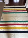 Hudson's Bay Vintage Wool Striped Blanket