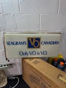 Seagram's Vintage Bar Sign for Your Mancave