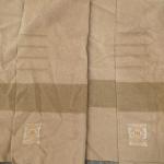 Vintage Hudson Bay Blanket - Large Brown Stitch 125x90