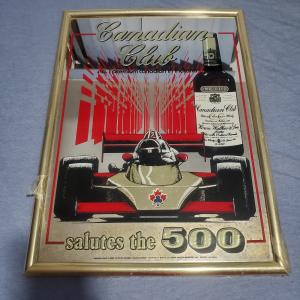 Canadian Club Whiskey Vintage Bar Mirror Sign