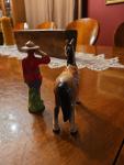 Vintage Canadian Mountie and Horse Salt and Pepper Set