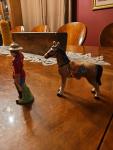 Vintage Canadian Mountie and Horse Salt and Pepper Set