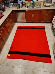 Hudson Bay Vintage Red Wool Blanket 73x89