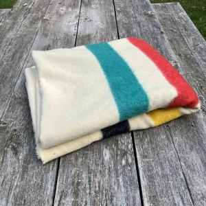 Hudson's Bay Vintage Wool Blanket - 75 x 59”