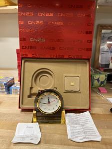 Canadian National Railroad 25-Year Clock and Pin