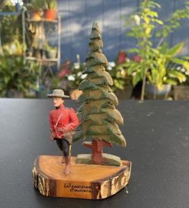 Vintage Canadian Mountie & Fir Tree Souvenir