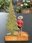 Vintage Canadian Mountie & Fir Tree Souvenir