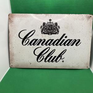 Canadian Club Vintage Metal Sign for Home Decor