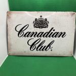 Canadian Club Vintage Metal Sign for Home Decor