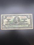 1937 One Dollar Banknote from Bank of Canada