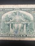 1937 One Dollar Banknote from Bank of Canada