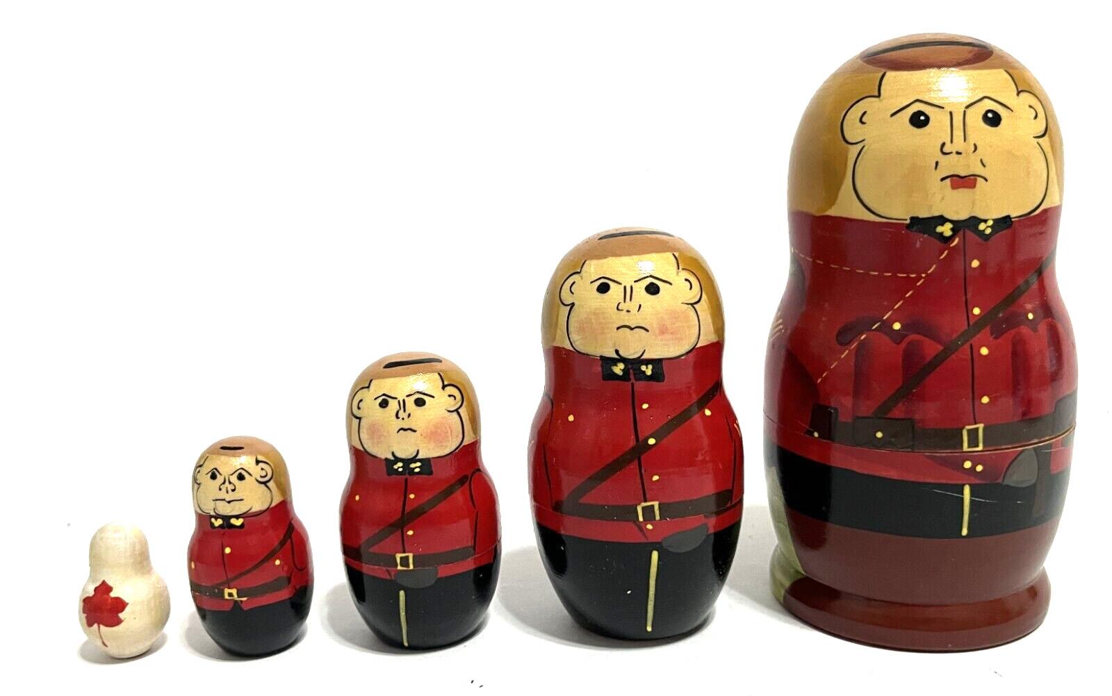 Royal Canadian Mounted Police Doll Set with Maple Leaf