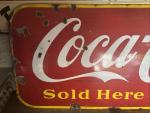 Vintage Canadian Coca Cola Porcelain Sign