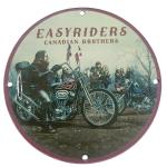 Vintage Easy Riders Motorcycle Porcelain Wall Sign