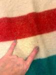 Hudson's Bay Vintage Wool Throw Blanket with Tags