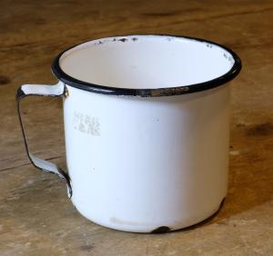 Vintage Canadian Railway Enamel Water Cup