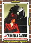 1942 Canadian Pacific Metal Travel Sign - 10x14 Inches