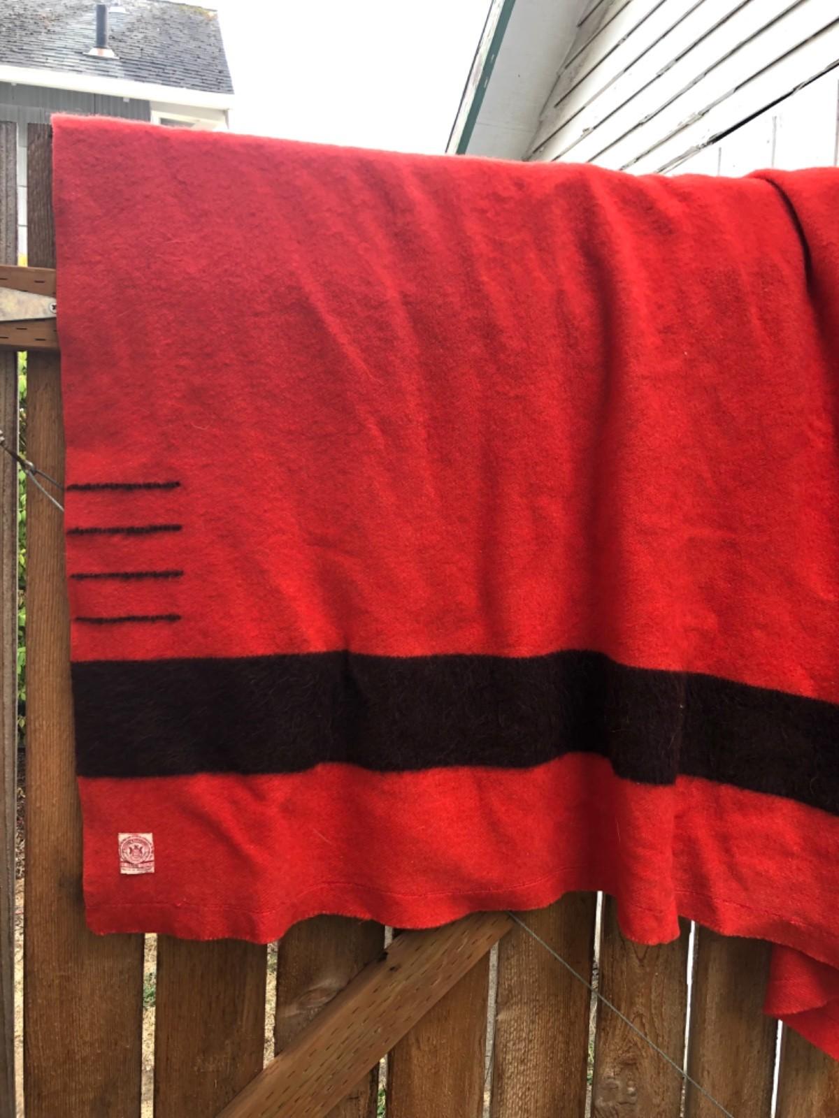 1920s Hudson’s Bay Red Label Wool Blanket