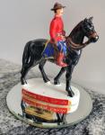 Royal Canadian Mounted Police Figurine on Black Horse