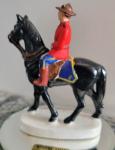 Royal Canadian Mounted Police Figurine on Black Horse