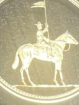 Gold Plated Mountie Canadian Coin Pendant