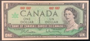 1967 Canada One Dollar Commemorative Banknote