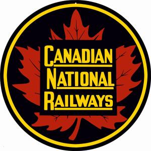Canadian National Railways Vintage Metal Sign 14x14