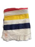 Vintage Hudson Bay 4 Point Wool Blanket - Orange Seal