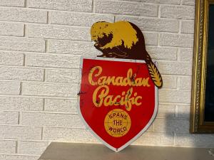 Canadian Pacific Railway Beaver Sign Artwork