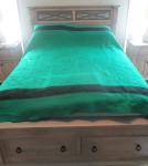 Hudson Bay Company Vintage Green Wool Blanket