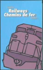 1991 Canadian Railways Large Train Route Map